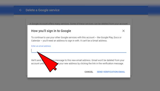 Delete Gmail Account