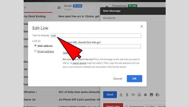 link in gmail