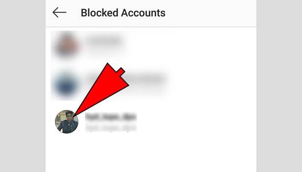 unblock someone on Instagram