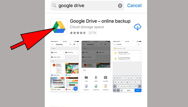 install google drive on iPhone