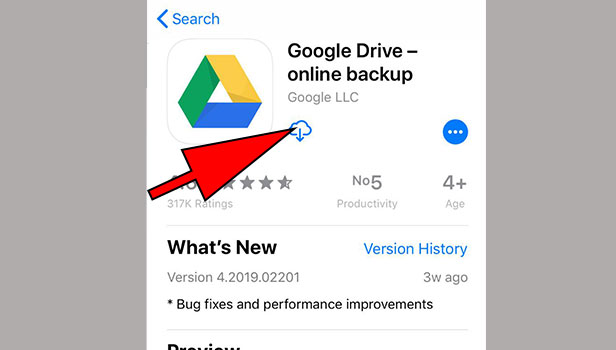 install google drive on iPhone