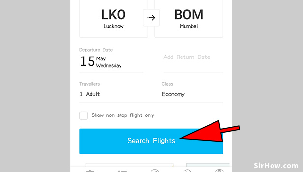 Book flight ticket using paytm app
