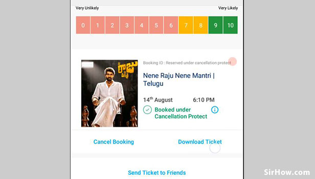 Book movie tickets using paytm app