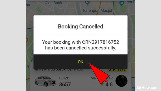 cancel ola cab