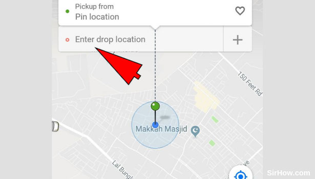 change drop location in ola