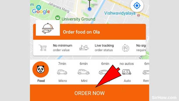 book food from ola App