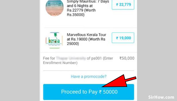 Pay your institute fees using paytm
