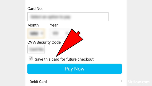 Add Credit card in Paytm