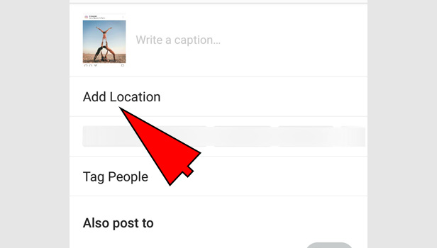 add or create a location on Instagram