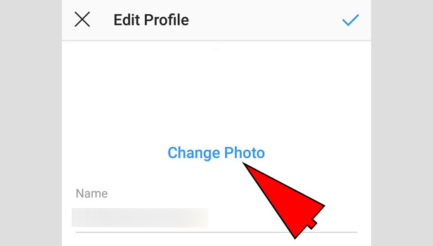 change profile picture on Instagram