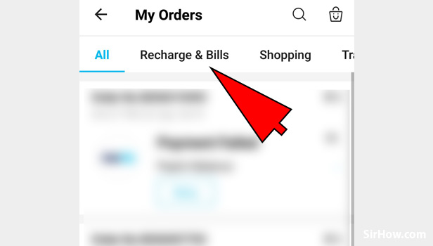 Check Paytm recharge history