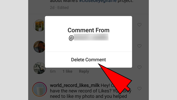 delete your comment from your friends posts