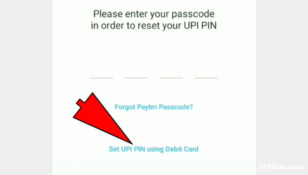 Get UPI PIN in Paytm