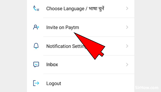 Invite on Paytm App