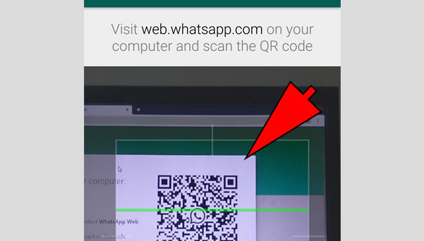 QR code on whatsApp