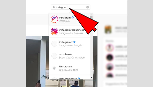 search someone on Instagram on your Desktop