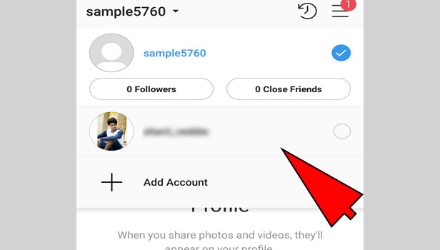 switch between multiple Instagram account