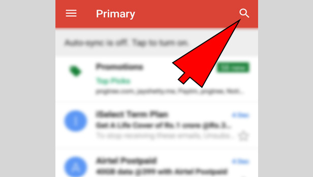 view unread mails in Gmail App