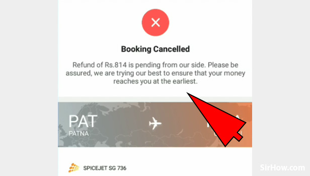 Cancel flight ticket in Paytm