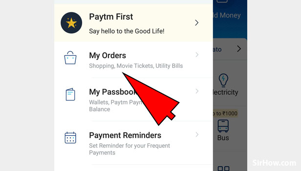 Cancel train tickets in Paytm app