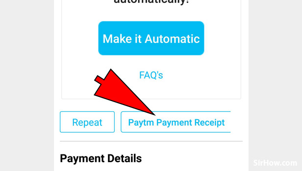Get receipt of electricity bill payment on Paytm