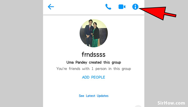 Leave group on messenger