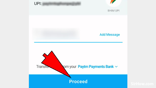 Transfer money from Paytm to Phonepe