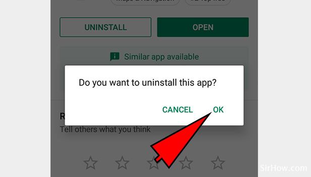 uninstall uber app