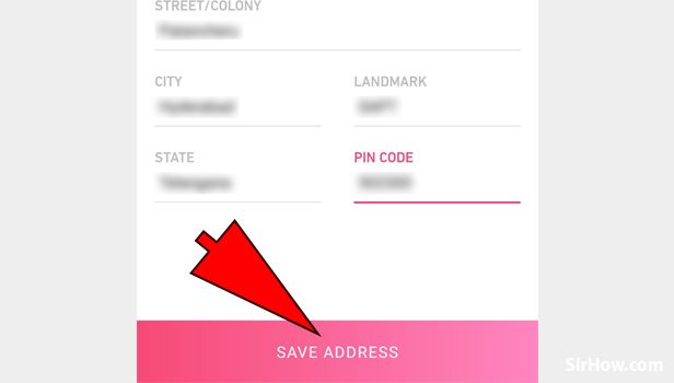 Steps to add delivery address in Meesho