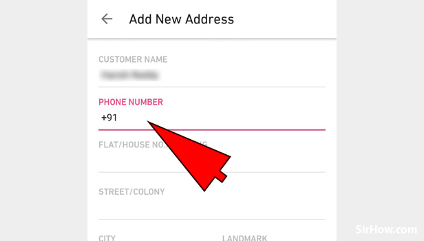 Steps to add delivery address in Meesho