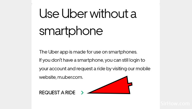 Book Uber without App