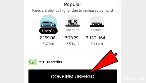 share uber ride