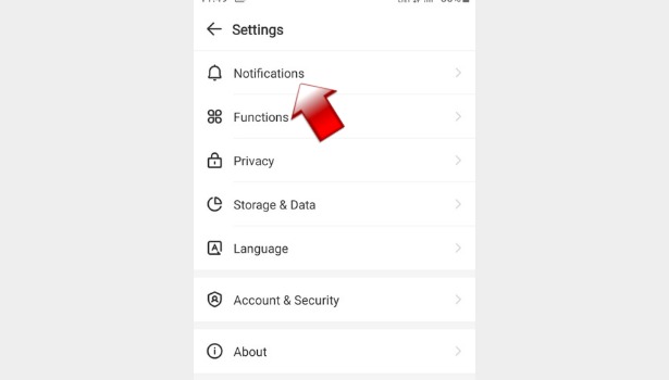 Enable/Disable imo Story Notification step 4