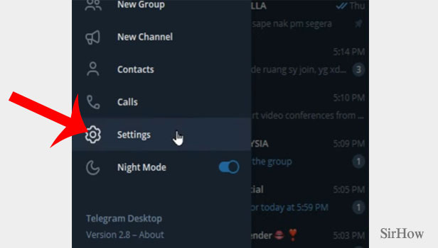 Update Telegram on Desktop/Laptop Step 3
