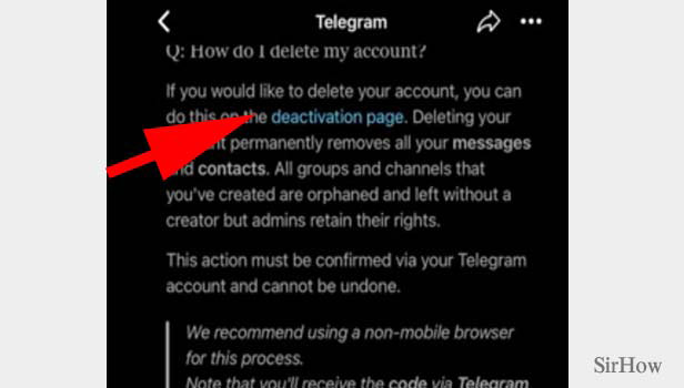 delete telegram account on mac step 4