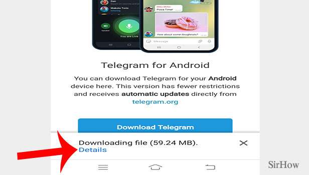 update telegram without google play step 4