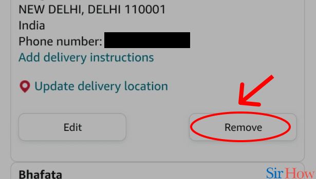 How to Delete Amazon Digital Address Step 6