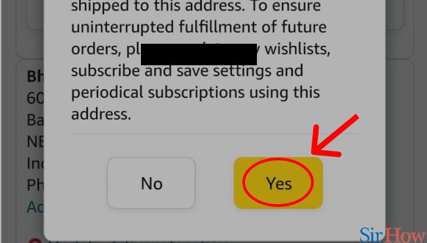 How to Delete Amazon Digital Address Step 7