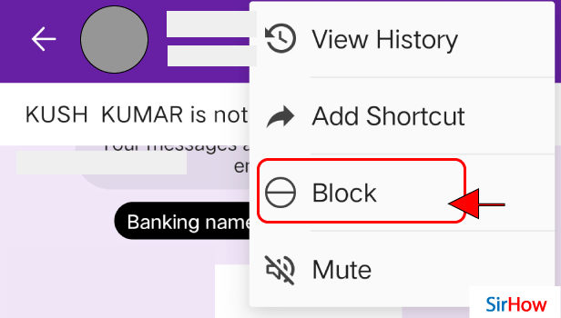 Image  title Block a Contact in Phonepe App 5