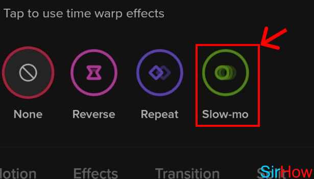 Use Slow Motion Effect on TikTok Videos-step-6