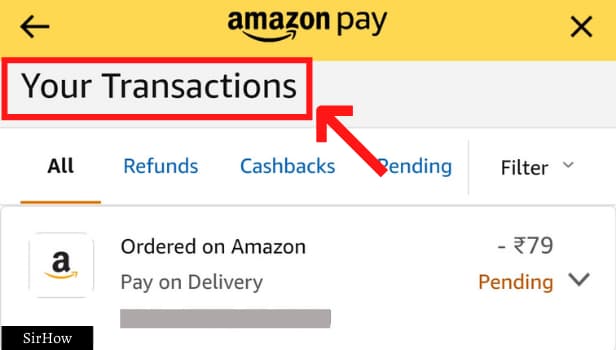 Image title Check Transaction History on Amazon Pay Step 5