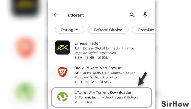 Image titled download uTorrent app in mobile Step 2