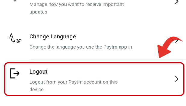 image titled Log out from Paytm step 4