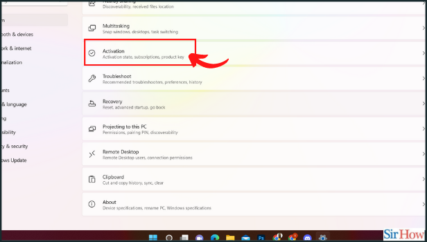 Check if windows 11 is still activated step 4