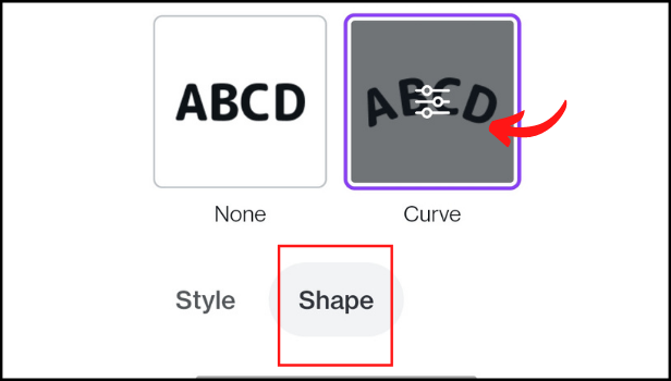 Image titled curve text in Canva app Step 4