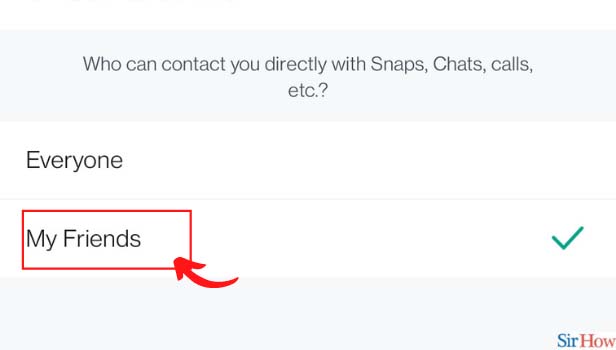 Image titled allow only friends to contact you on Snapchat step 5