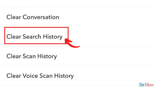 Image Titled clear search history on snapchat step 4