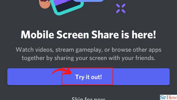Image Titled How to share your screen on Discord mobile Step 5