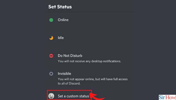 Image titled set your discord status step 5