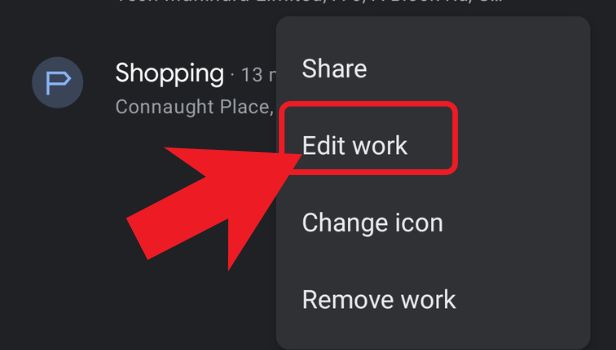 Image titled change work location on Google maps step 6
